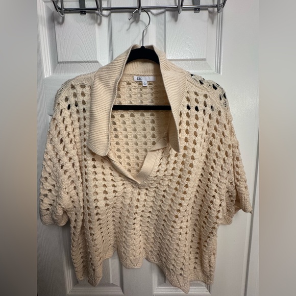 DR2 Sweaters - DR2 Women's Beige Cowl Neck Sweater